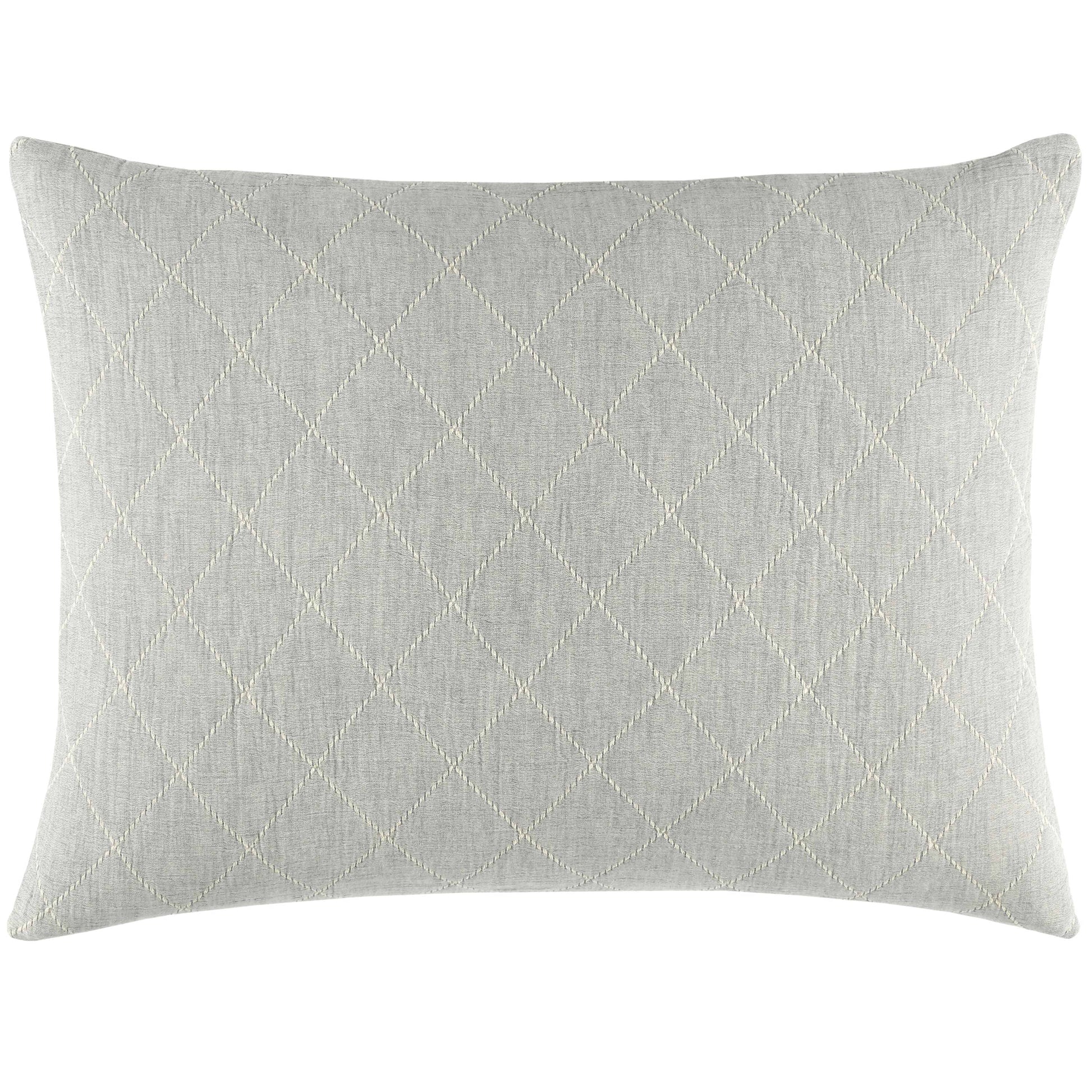 Tilden Natural/Grey Matelasse Sham Shams & Pillowcases
