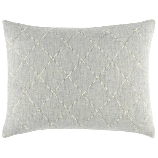 Tilden Natural/Grey Matelasse Sham Shams & Pillowcases
