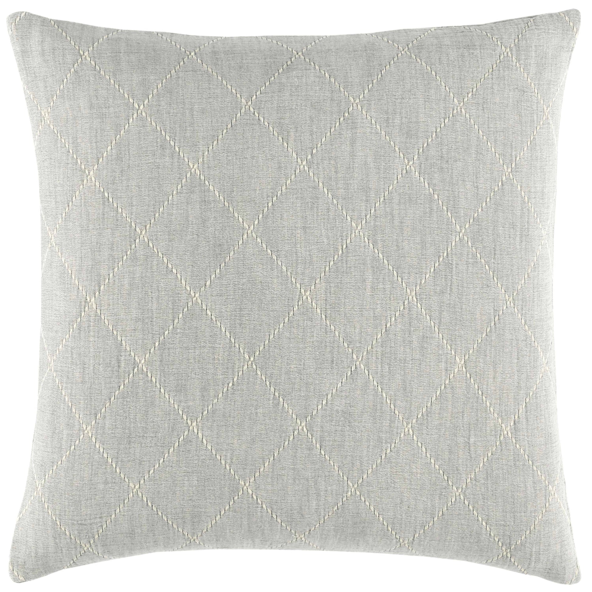 Tilden Natural/Grey Matelasse Sham Shams & Pillowcases