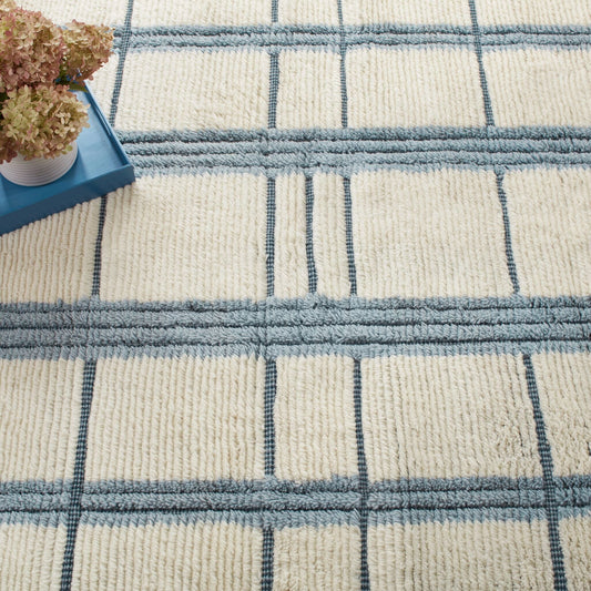 Tory Pewter Blue Hand Knotted Wool Rug Rugs