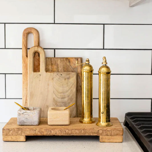 Trivet Riser Reclaimed Elm Wood Natural Objects & Accents