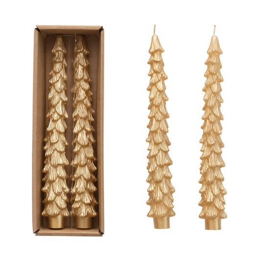 Unscented Tree Shaped Taper Candles & Home Fragrance