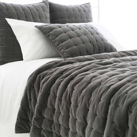 Vienna Velvet Shale Quilt Comforters, Quilts & Coverlets
