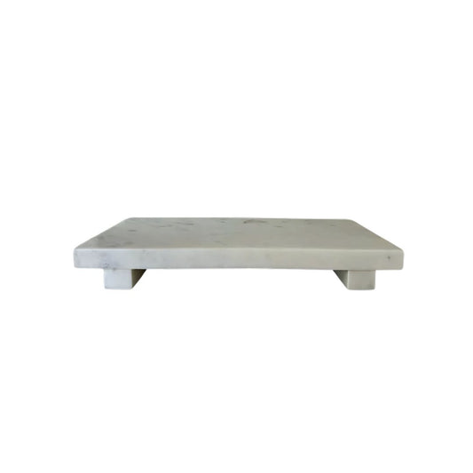 White Marble Trivet Riser Objects & Accents