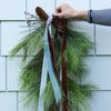 Wispy Mixed Pine and Twig Drop Greenery