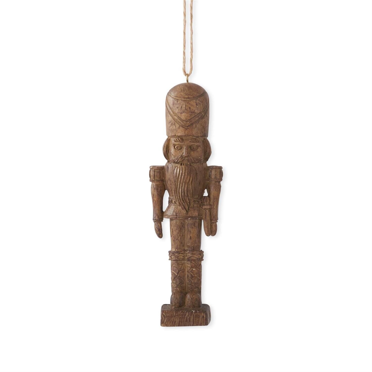 Woodgrain Nutcracker Ornament - 6" Objects & Accents
