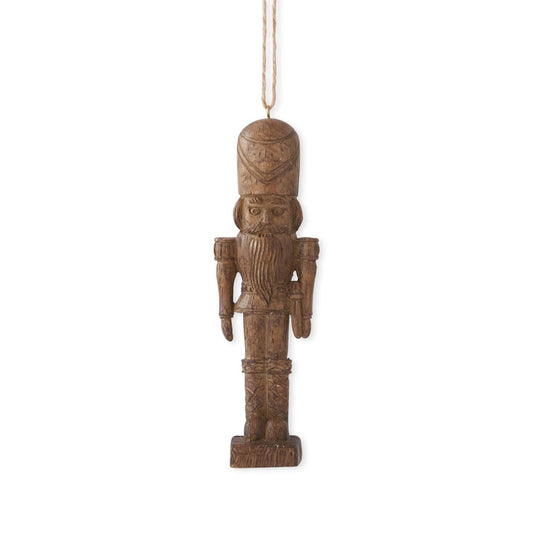 Woodgrain Nutcracker Ornament - 6" Objects & Accents