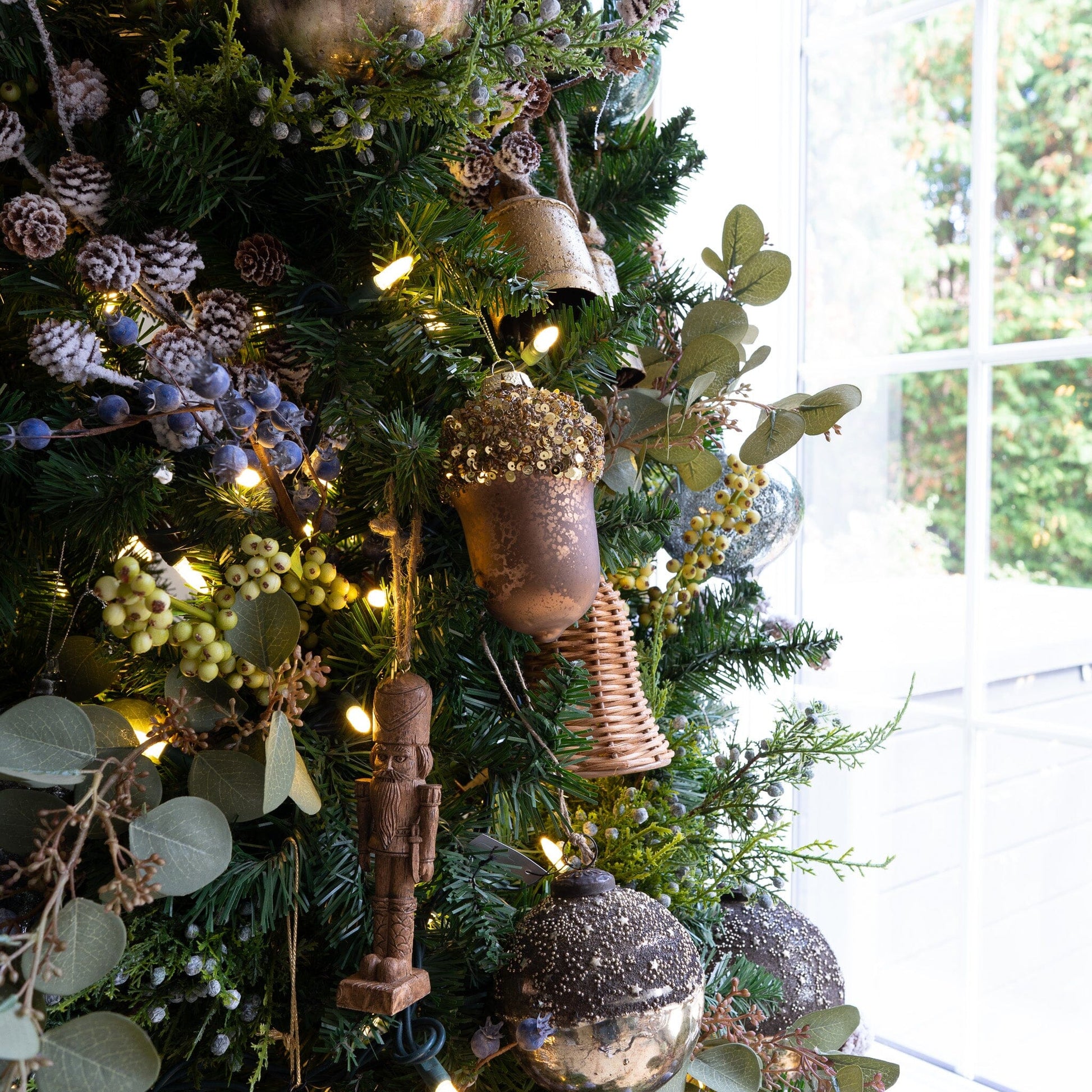 Woodgrain Nutcracker Ornament - 6" Objects & Accents