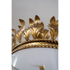Adonis Semi-Flush Mount rim detail. Close-up detail view.