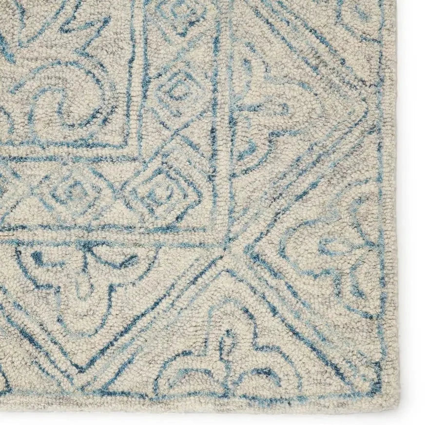 Almira Carmen Blue Wool Rug