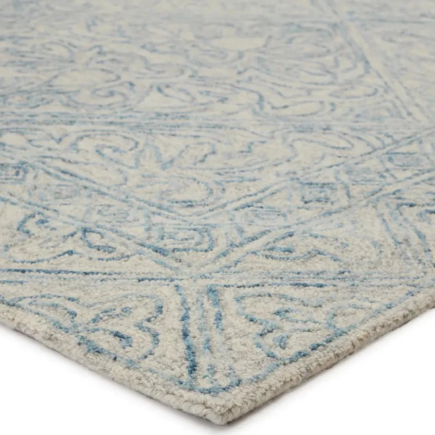 Almira Carmen Blue Wool Rug