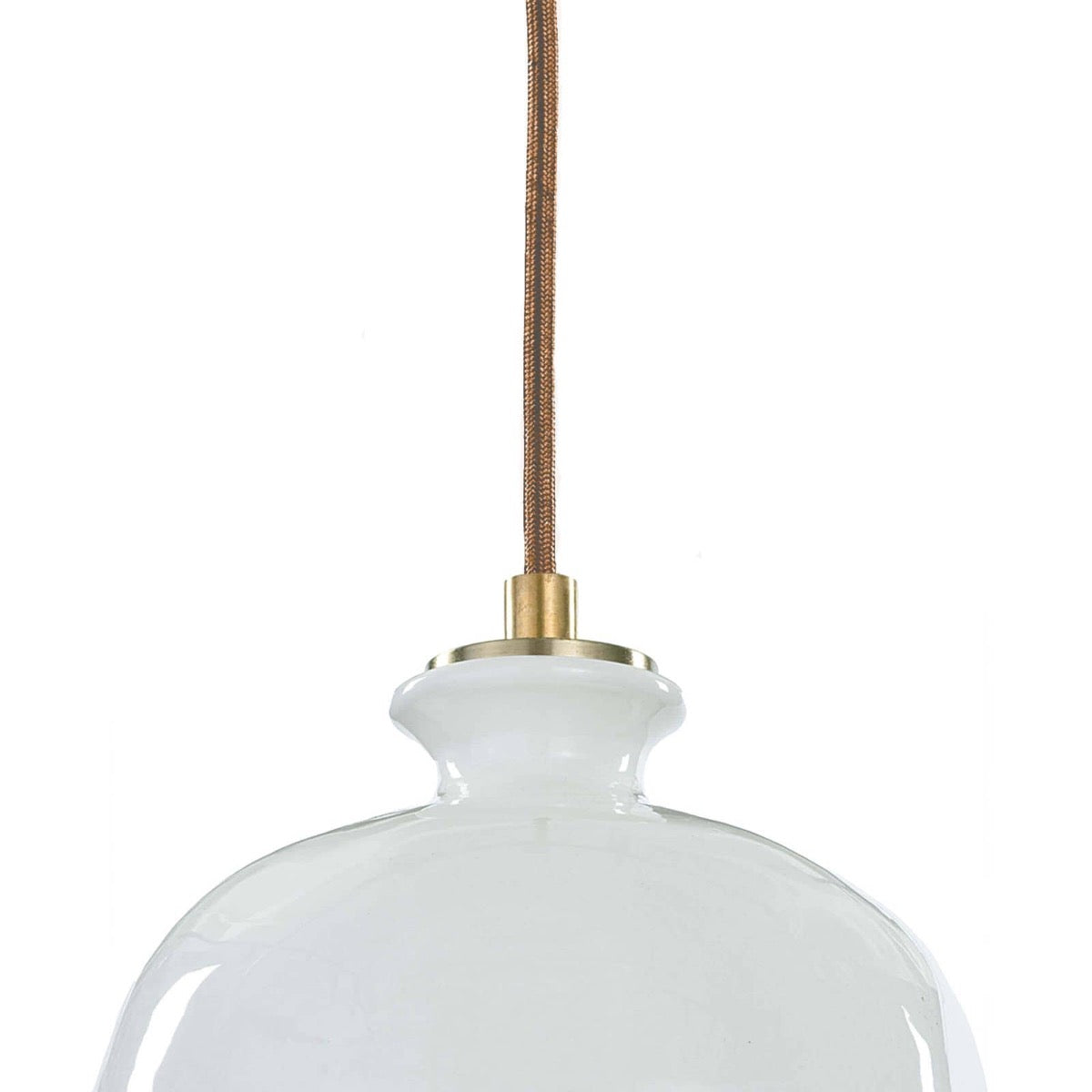 Arden Ceramic Pendant upper shade. Detail view.
