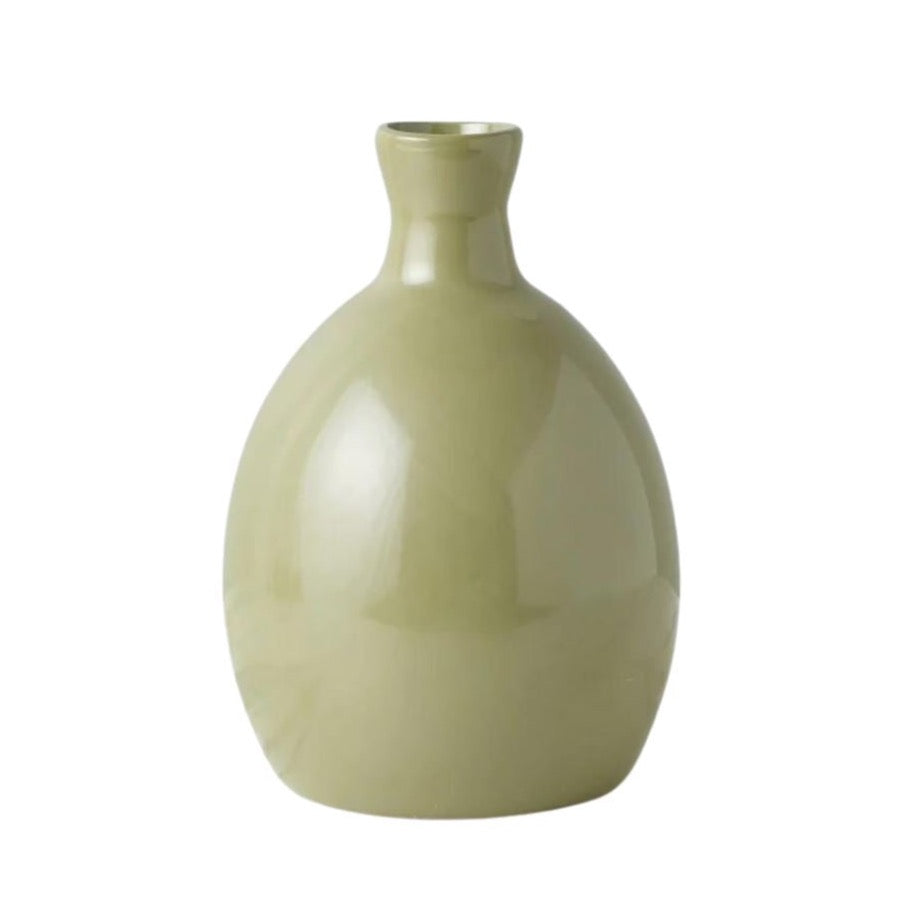 Artisanal Glass Vase - Sage Vases & Planters 