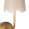 Ariel Sconce scalloped detail. Detail view.