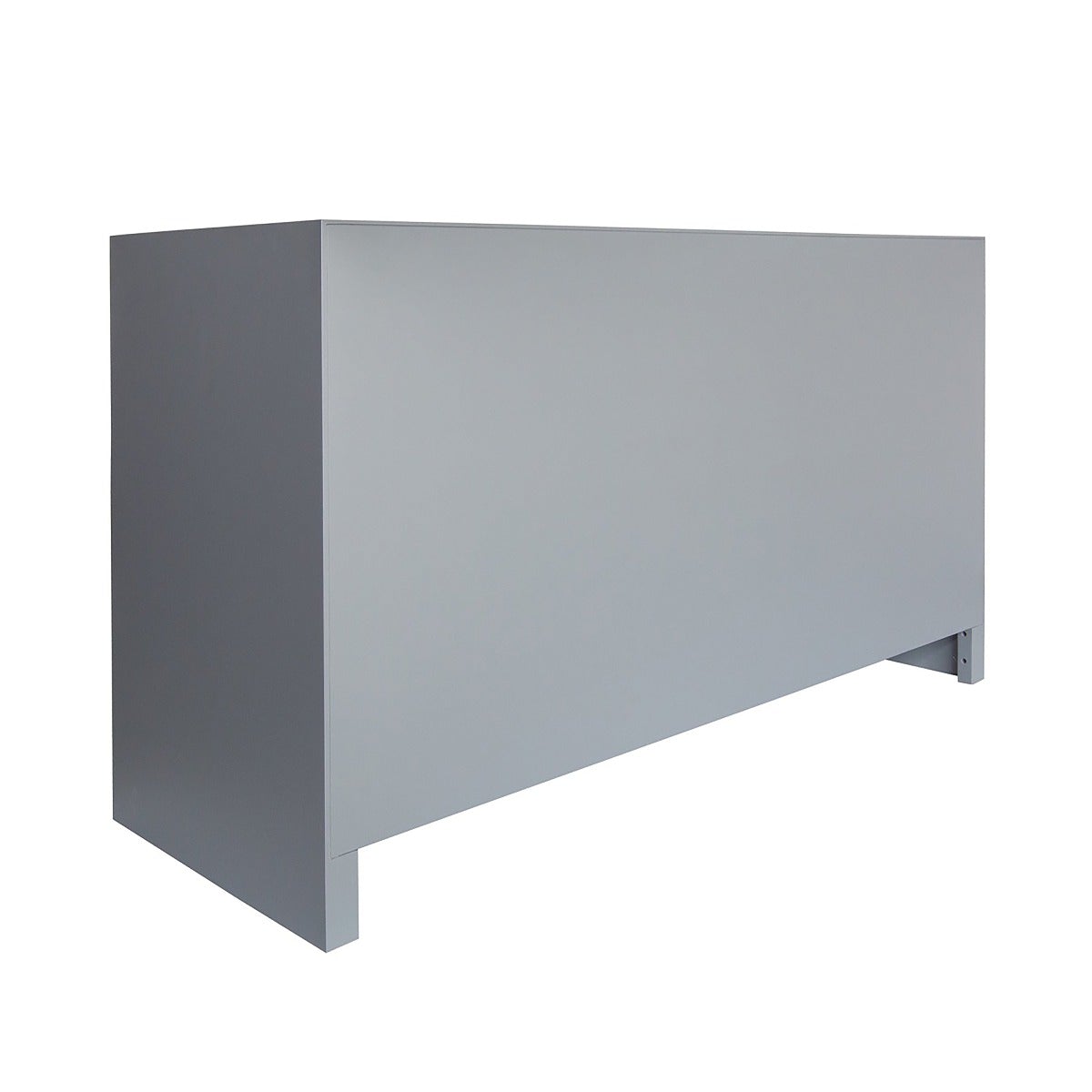 Astrid Chest Matte Grey Lacquer. Back view.