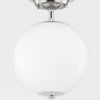 Audrey Sconce Polished Nickel. Detail view.