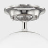 Audrey Sconce Polished Nickel top detail. Close-up detail view.