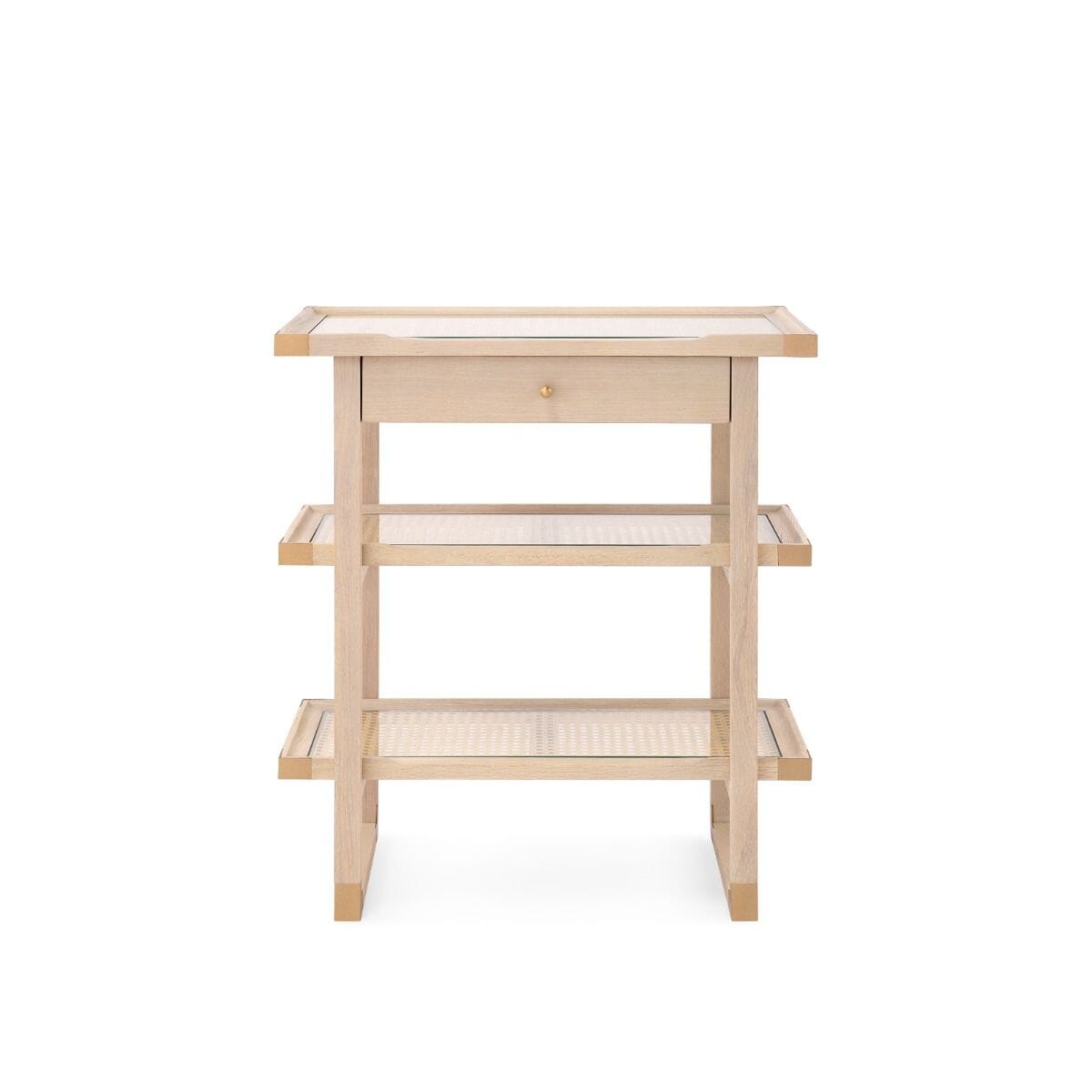 Austin Side Table Bleached Cerused Oak