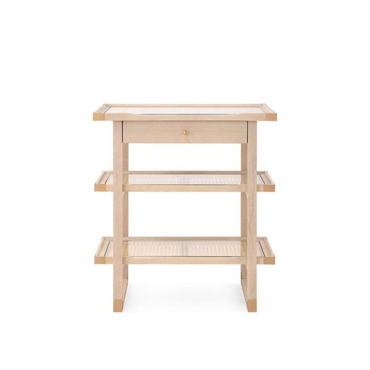 Austin Side Table Bleached Cerused Oak