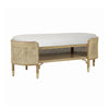 Bailey Bench Cerused Oak. Right angle view.