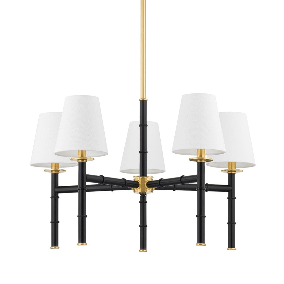 Banyan Chandelier Chandeliers Aged Brass/Soft Black