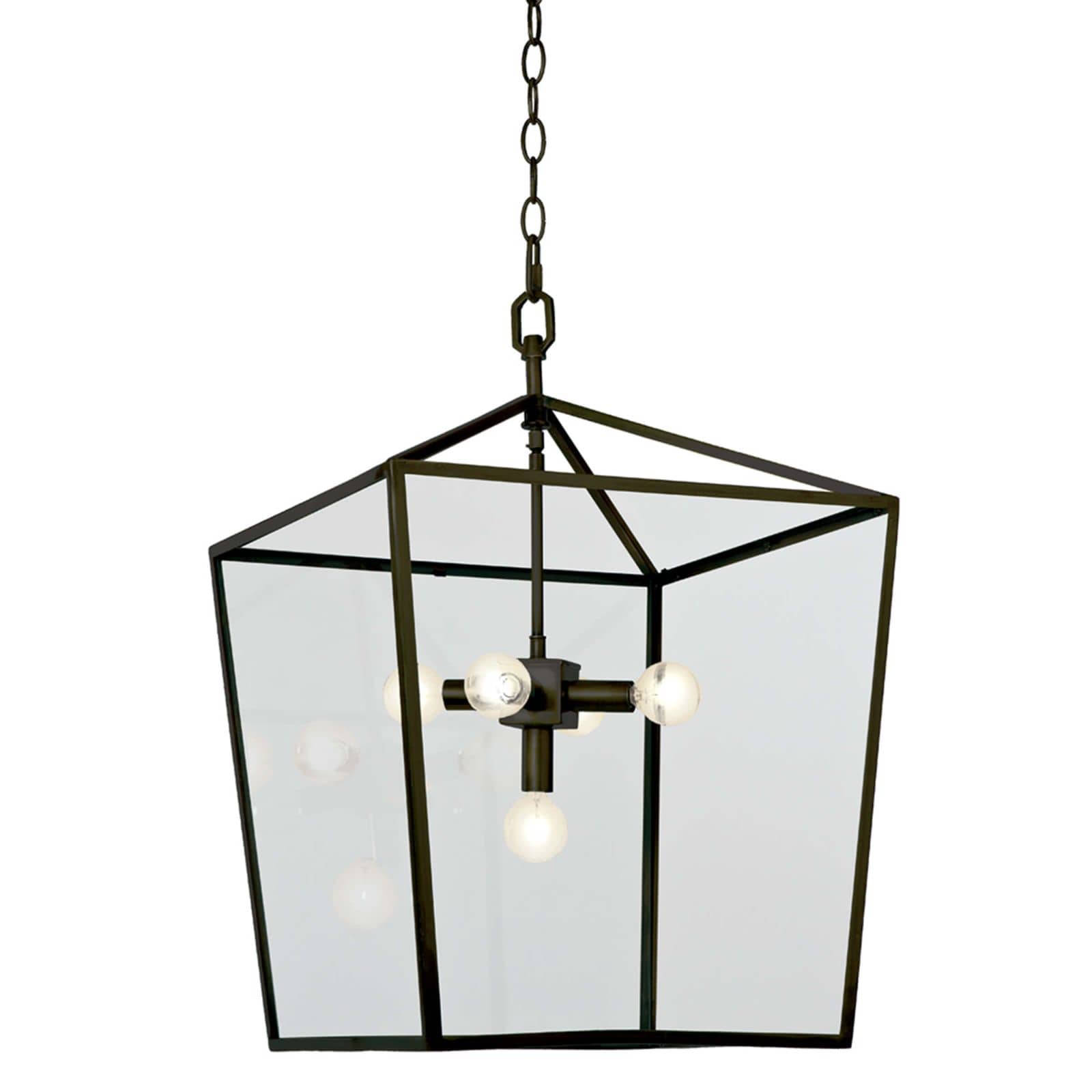 Beatrice Lantern Steel. Front view.