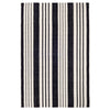 Birmingham Black Indoor/Outdoor Rug. Top view.