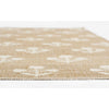 Bloom Jute Rug edge detail. Close-up detail view.