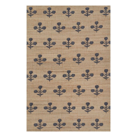Bloom Jute Rug - Blue Rugs