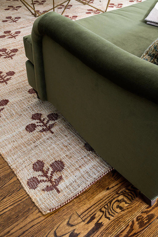Bloom Jute Rug - Rust Rugs