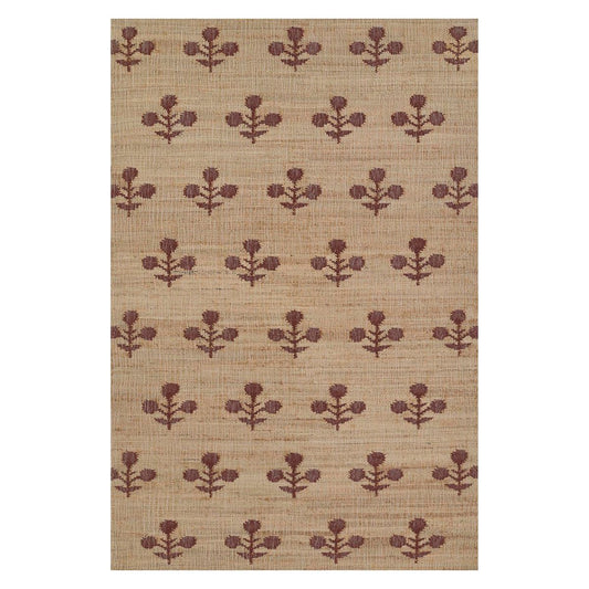 Bloom Jute Rug - Rust Rugs