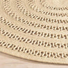 Bowline Natural Indoor/Outdoor Round Rug detail. Close-up detail view.