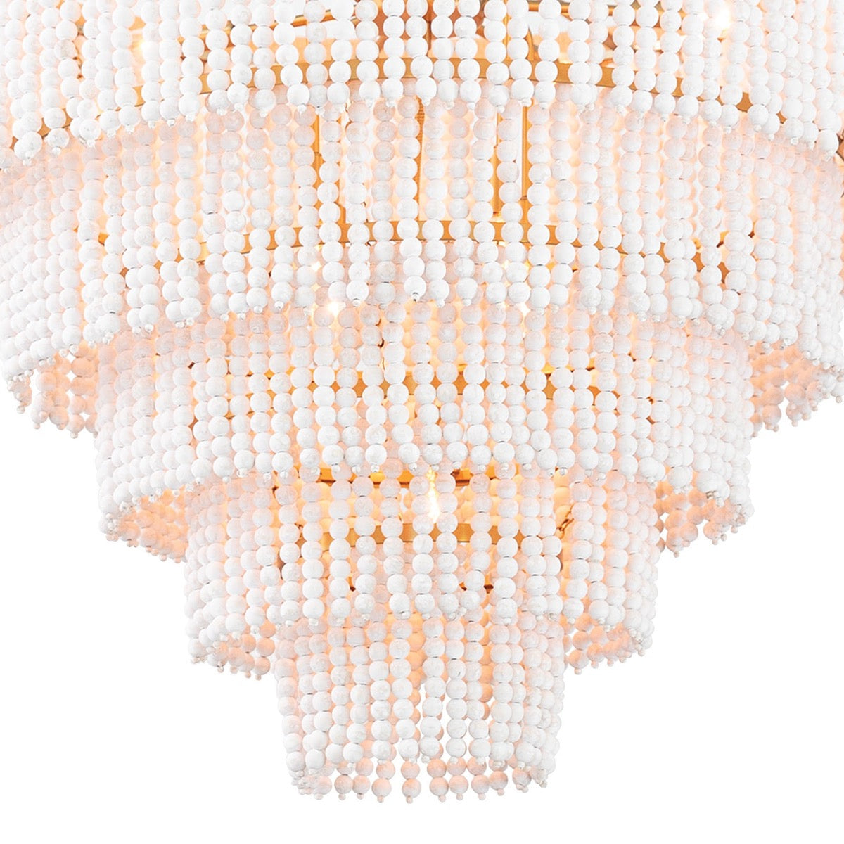 Waterfall Chandelier tiers. Detail view.