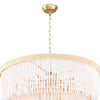 Waterfall Chandelier mounting fixture and chain. Detail view.