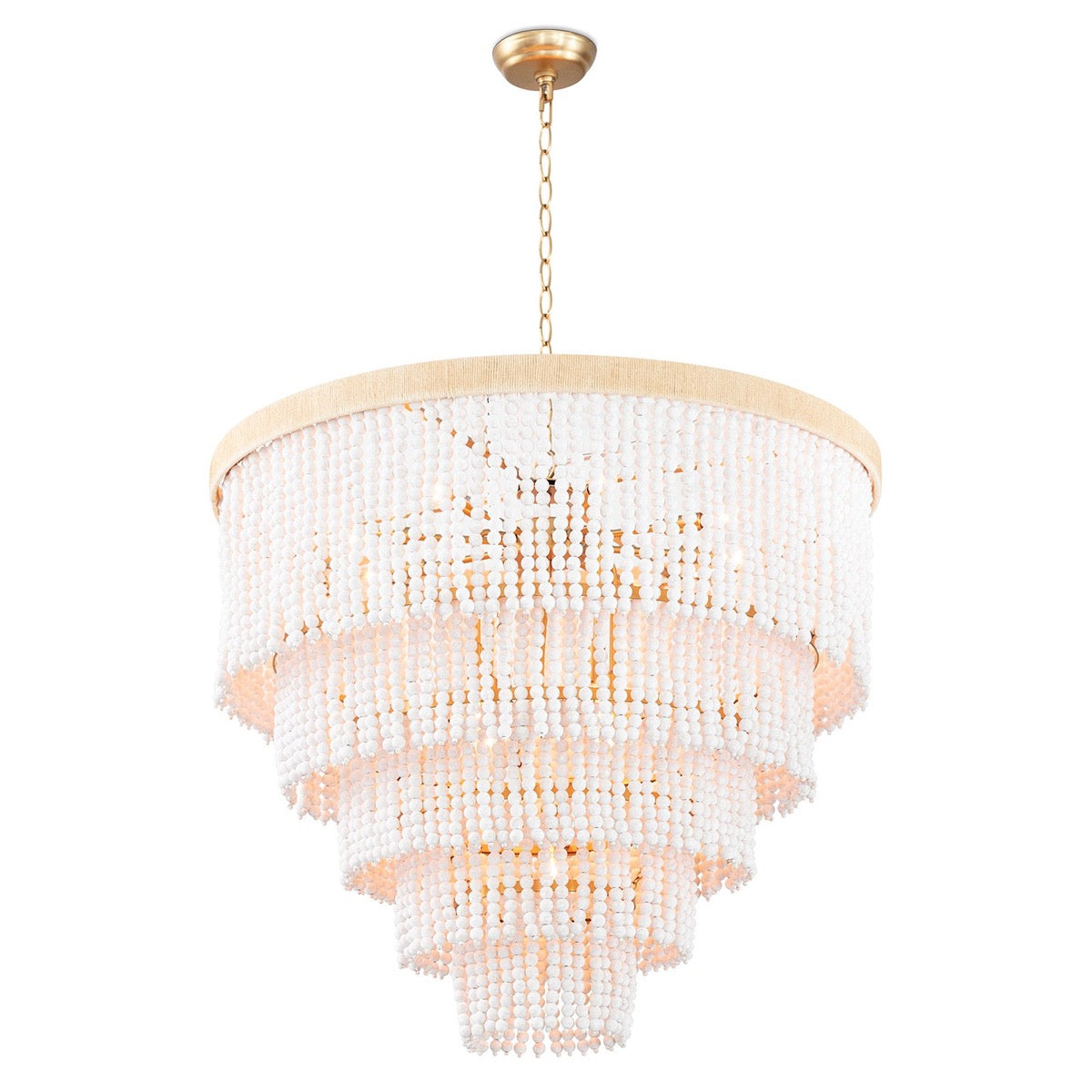 Waterfall Chandelier. Front view.