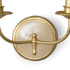 Fisher Double Sconce mounting detail. Detail view.