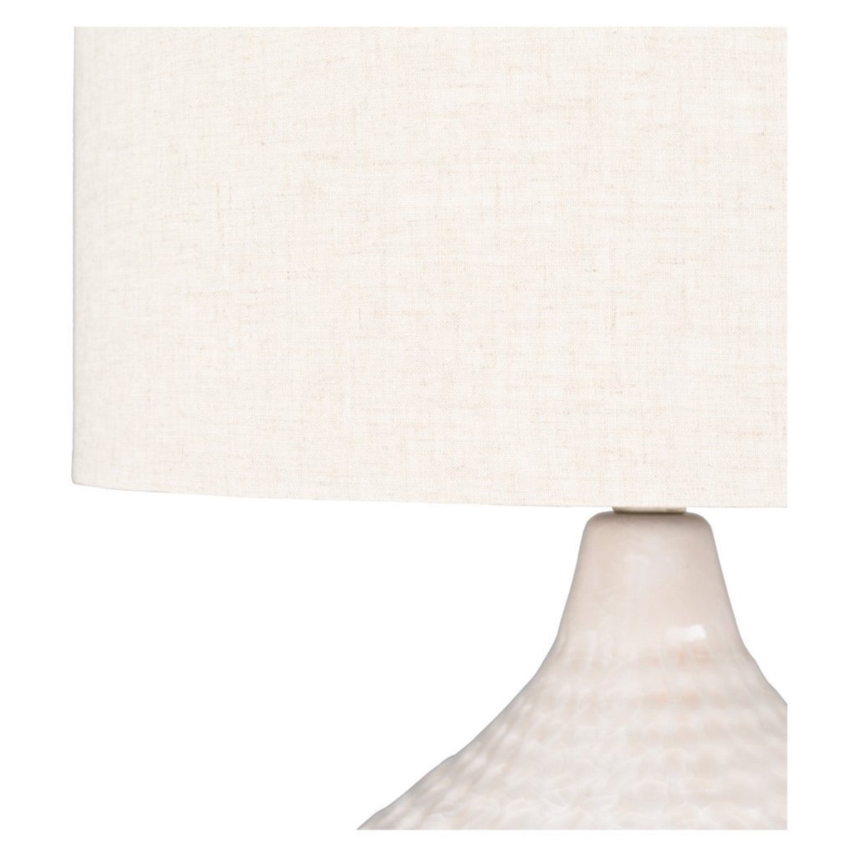 Brookmount Table Lamp shade detail. Close-up detail view.