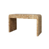 Burl Wood Desk Matte Burl Wood | Acrylic. Left angle view.