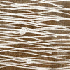 Burnt Umber Impressions III stitch detail. Close-up detail view.