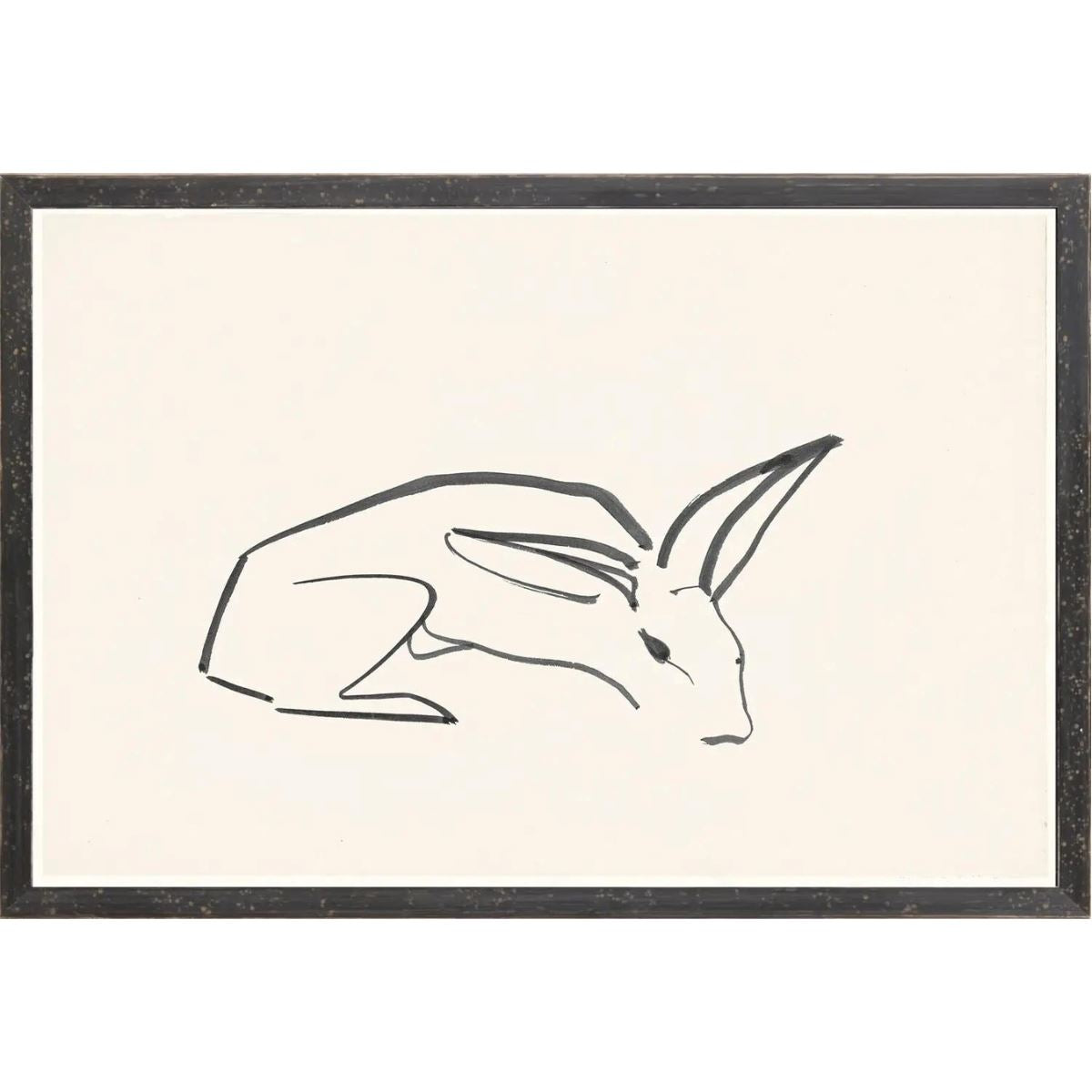 Cachet Rabbit Framed Art