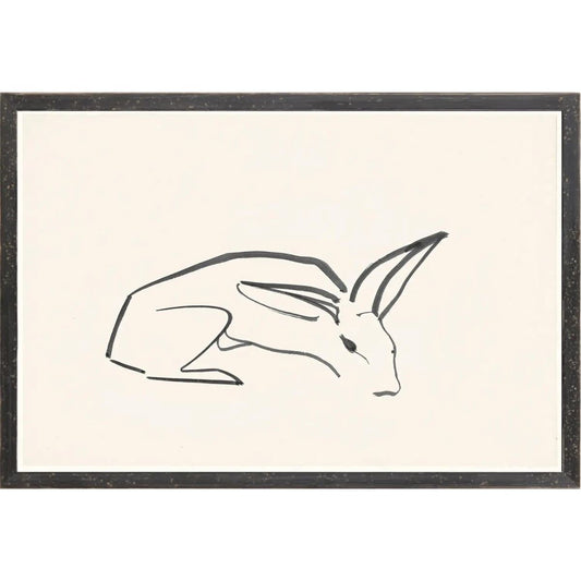 Cachet Rabbit Framed Art