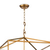 Cape Lantern chain Antique Gold Leaf. Detail view.