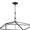 Cape Lantern chain Blackened Iron. Front view.