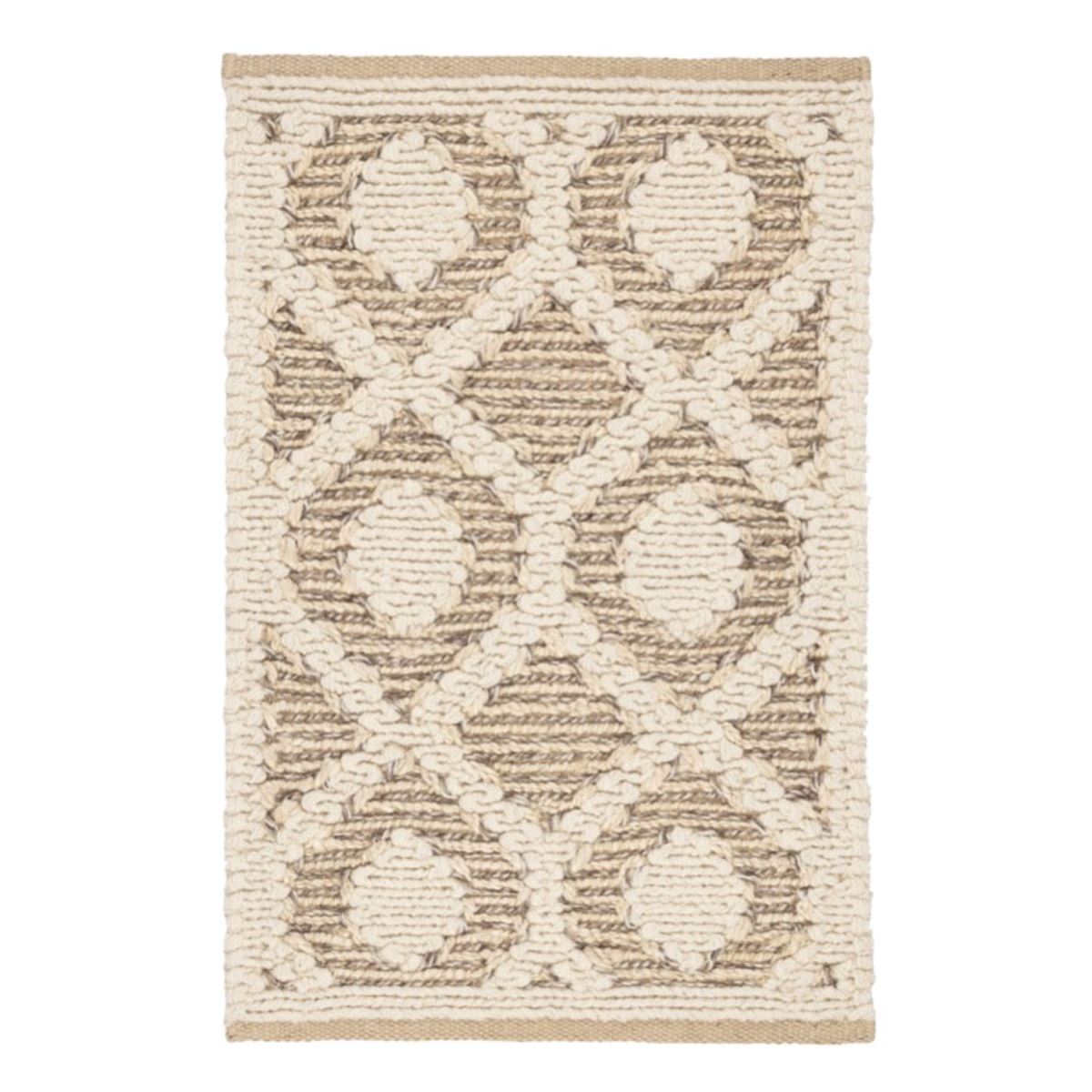 Capri Soumak Woven Jute Rug. Top view.