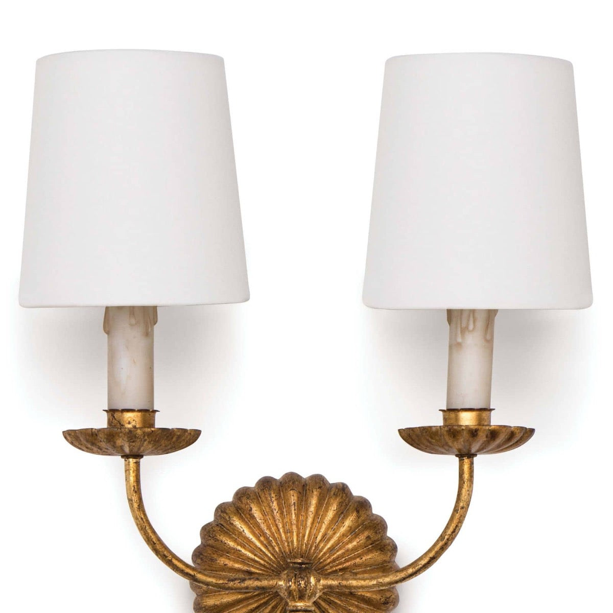 Carson Double Sconce shade. Detail view.