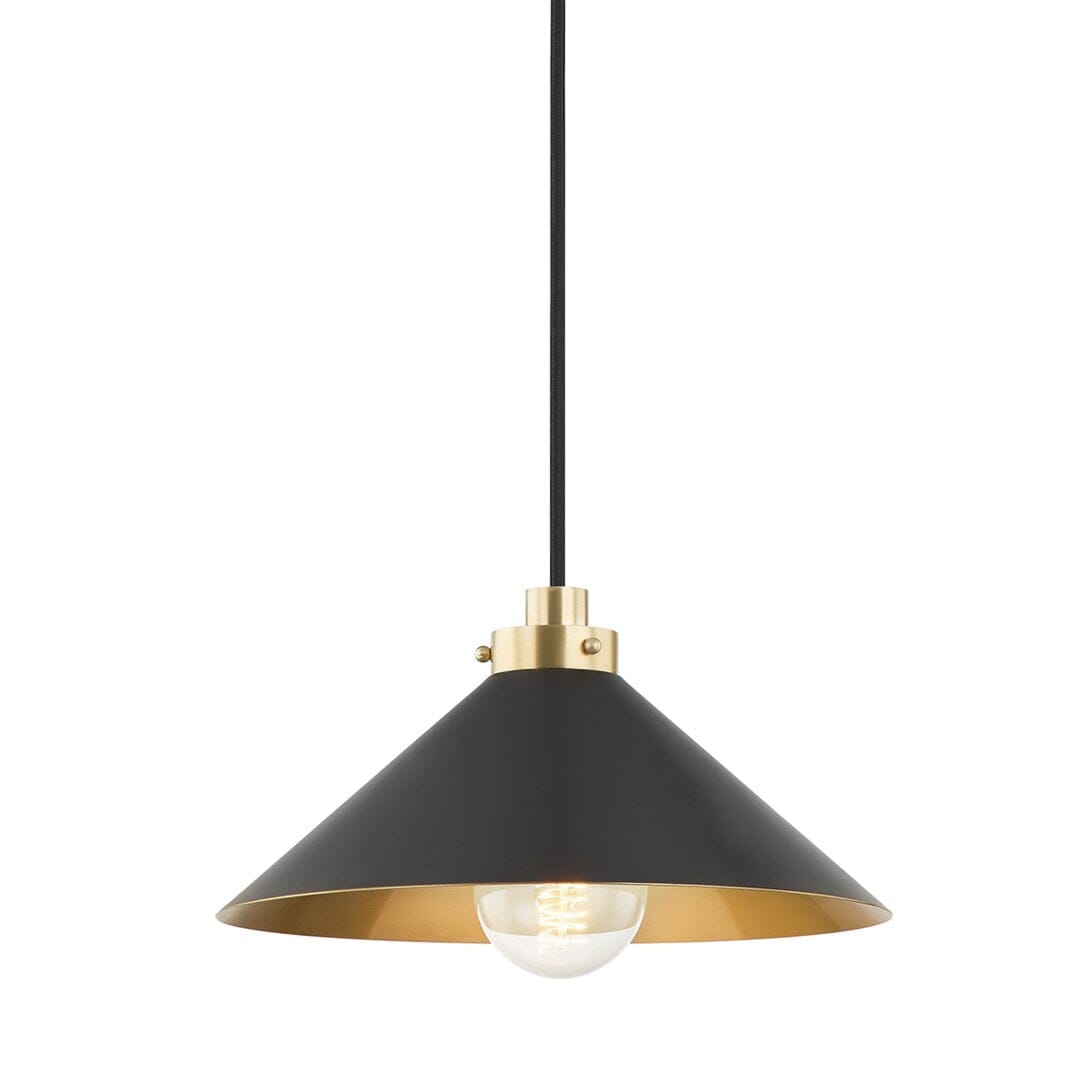 Clivedon Pendant Small Pendants Aged Brass/Off White 