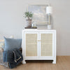 Cloud Study - Medium styled above a white side table with decor. Styled view.