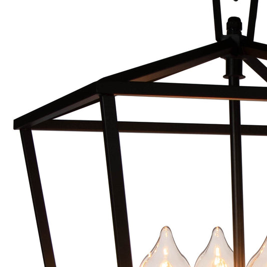 Hampton Outdoor Lantern top cage. Detail view.