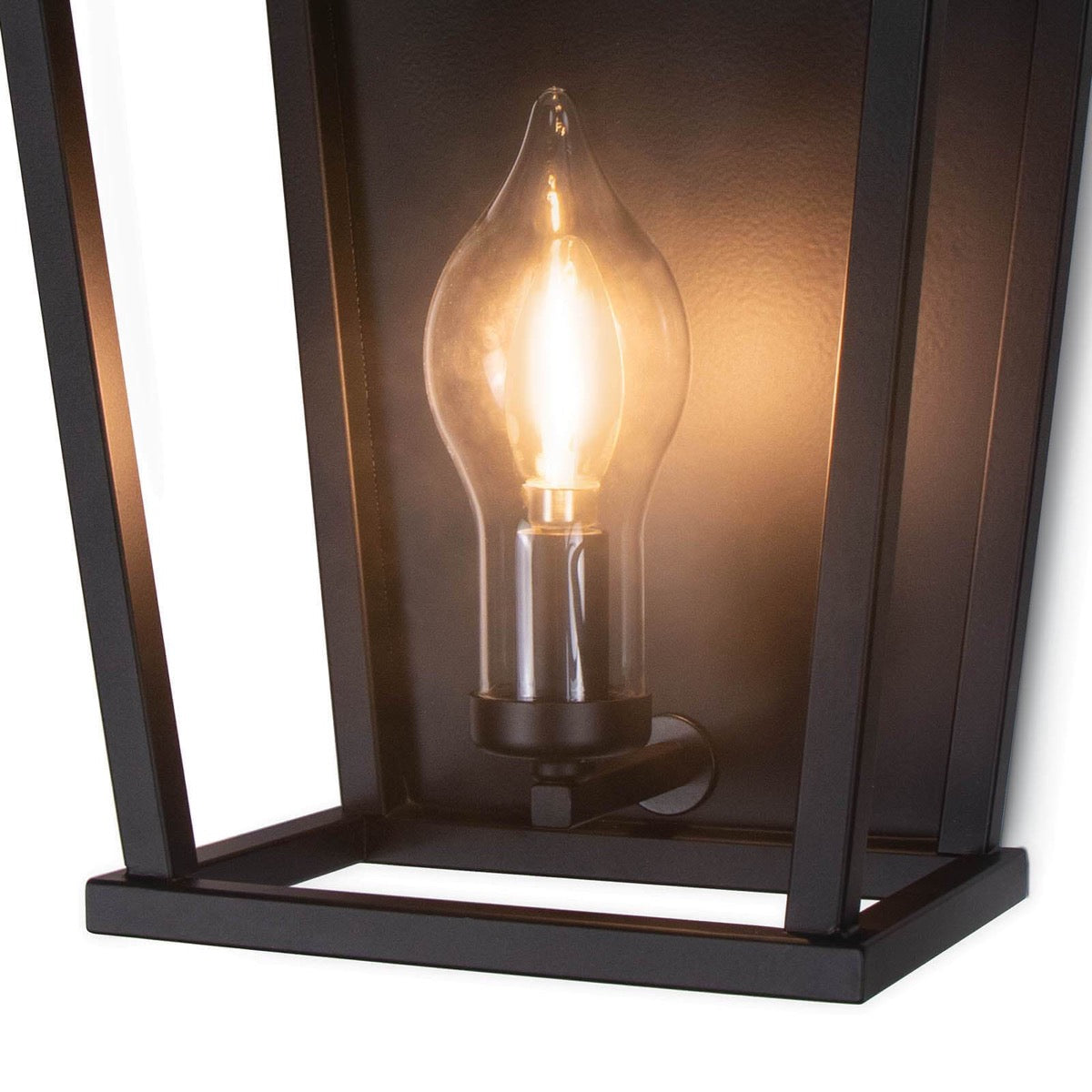Hampton Outdoor Sconce bulb. Detail view.