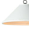 Billie Concrete Pendant - Large left side. Detail view.